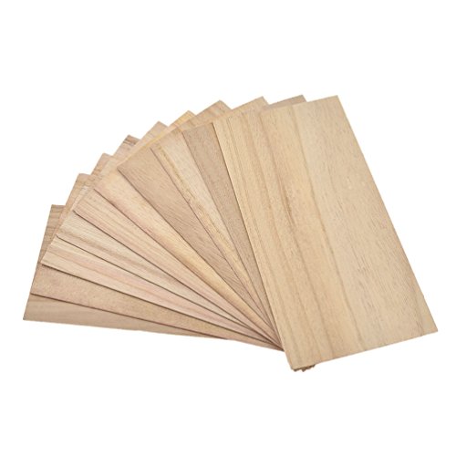 Hongma 10pcs Holzplatten 1mm zum Basteln Flugzeug Modell Puzzle Handwerk DIY Cover