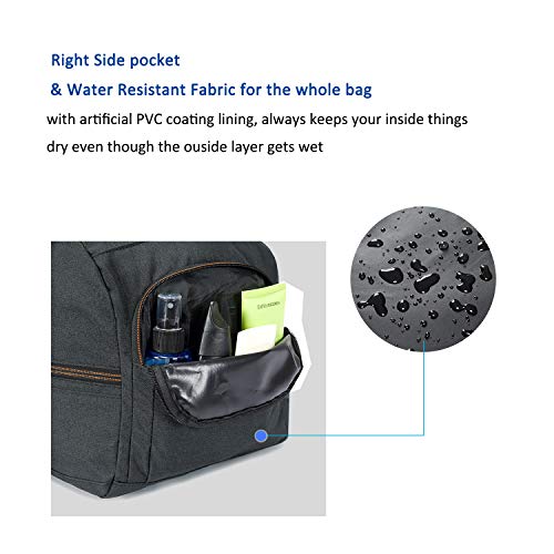 MarsBro Water Resistant Sports Gym Travel Weekender Duffel Bag with Shoe Compartment Black