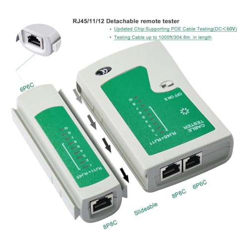 Herramienta de engarzado RJ45 con estructura de acero templado para cables Cat5e y Cat6 8