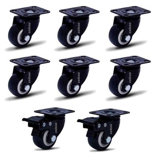 Kit 8 Rodízio Linha Black Placa 2