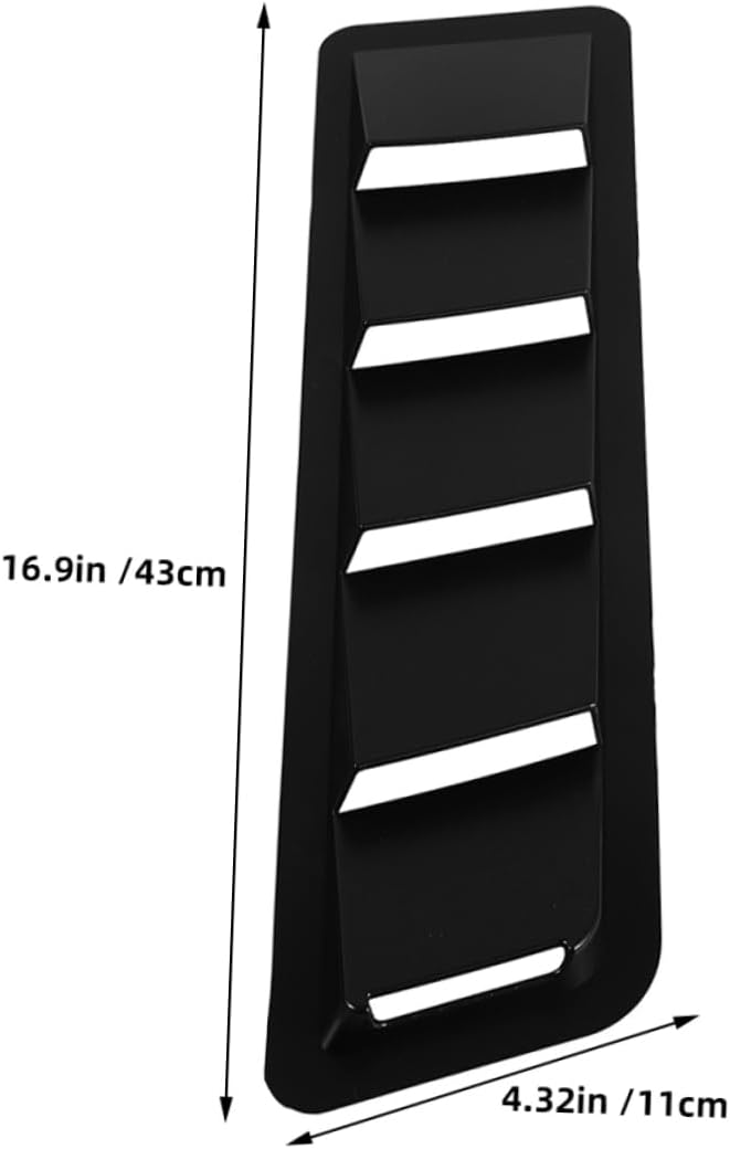 4pcs Universal Car Hood Vent Covers ABS Decorative Modification Panels Air Intake Louvers for Enhanced Cooling Vehicle Accessories for Cars and Trucks