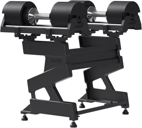 SNODE - Mancuerna ajustable de 40 kg (par) con soporte para mancuernas
