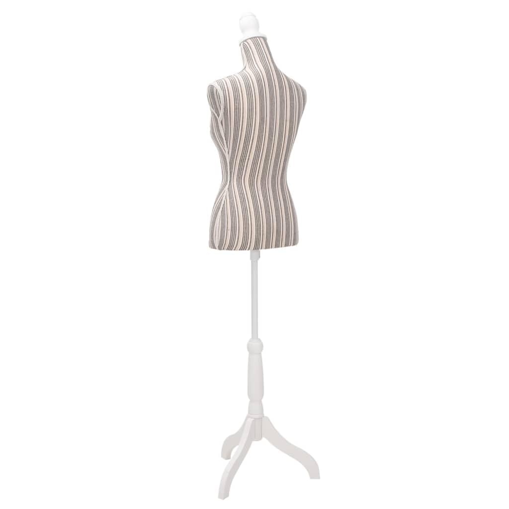 Generico Busto Sartoriale Donna Manichino in Tessuto con Strisce,Casa e Giardino,Forniture domestiche,Immagazzinamento e organizzazione,Abbigliamento e sistemazione negli armadi,Omini-30031