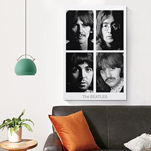 Poster vintage The Beatles sur toile – Décoration murale rétro pour la maison, la chambre à coucher, le salon – 60 x 90… - Les Beatles, Paul McCartney, John Lennon, RIngo Starr, George Harrison Poster vintage The Beatles sur toile - Décoration murale rétro pour la maison, la chambre à coucher, le salon - 60 x 90… – Image 5