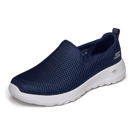Skechers GO WALK JOY, Zapatillas para Mujer, Navy Textile /White Trim, 38 EU