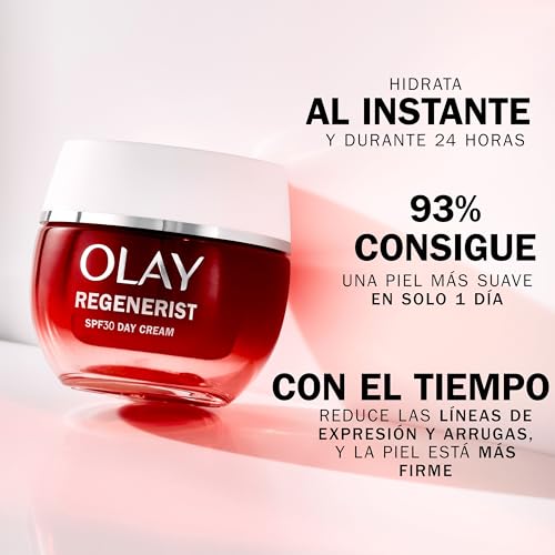 Olay Regenerist Crema Facial de Día SPF30. Hidratante Antiarrugas y Reafirmante Activa con Protección Solar SPF30, Niacinamida Antiedad y Péptidos. Regenera, Reafirma e Hidrata. No Grasa. 50 ml - imagen 3