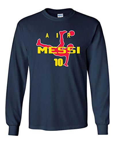 Legend Leo Messi Spain Air Messi Long Sleeve T-Shirt Adult Small Navy