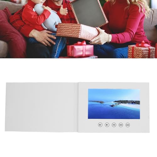 Brochure vidéo de 10 pouces au format 210x150x10 mm avec écran haute définition pour média