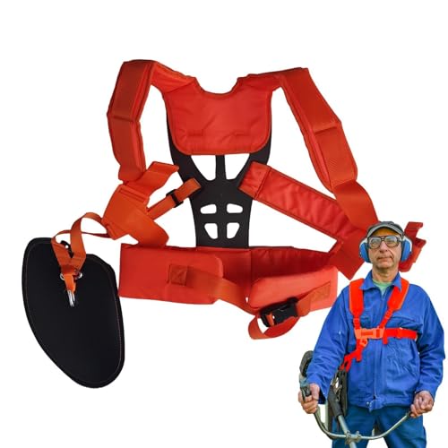 Correa de hombro para recortadoras, correas de hombro ajustables, arnés de desbrozadora reutilizable, suministros de jardín para hombres y mujeres