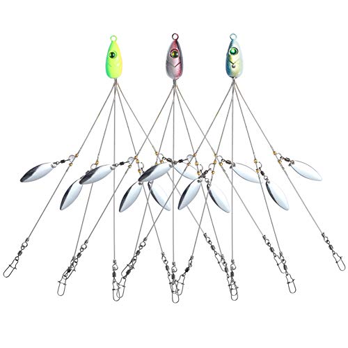 Dymoece 5 Arms Alabama Umbrella Fishing Rigs Lure Bass Bait Lure