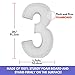 3FT Mosaic Balloon Frame Number 3 Light Up Numbers Pre-Cut Kit Thick Foam Board for Birthday Decoration…