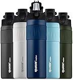 qbottle Insulated Water Bottles with Straw Lid – Stainless Steel Water Bottle – Leak Proof Metal Wat