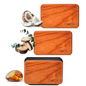 Ambientador de coche – Ambientador de madera – Eliminador de olores de coche para clip de visera, recarga de aroma variado, difusor de aroma de vehículo para cabina, camión y SUV – Paquete de 3