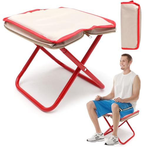 Yuragim Klapphocker Camping Hocker Faltbar Campinghocker Tragbarer Klapphocker, Mini-Klapphocker, Leicht Sitz Falthocker, mit Aufbewahrungsbeutel, für Outdoor Reisen Wandern Garten Angeln Grillen Yuragim Klapphocker Camping Hocker Faltbar Campinghocker Tragbarer Klapphocker, Mini-Klapphocker, Leicht Sitz Falthocker, mit Aufbewahrungsbeutel, für Outdoor Reisen Wandern Garten Angeln Grillen