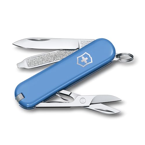 Image of Victorinox Swiss Army Knife - FRESH. STYLISH. COLORFUL SWISS CLASSICS - 7 Function, Multitool with a Pair of Scissors - Summer Rain, 58 mm