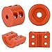 Besnor Winch Cable Hook Stopper for ATV UTV SUV ORV, Rubber Rope Line Saver, Prevent Bouncing Fraying, with Allen Wrench, Orange