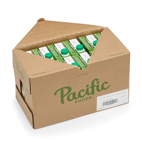 Pacific Foods Hemp Original Unsweetened Plant-Based Milk, Keto Friendly, 32 Fl Oz (Pack of 12)