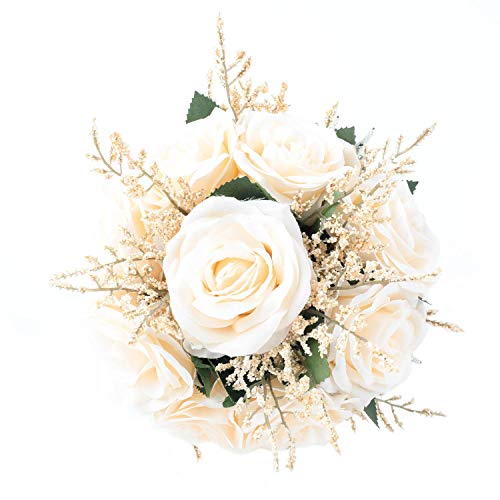 Ivayne Wedding Romantic Bouquet Bridesmaid Bouquet Artificial Flowers Handmade Vintage Bouquet #TOP3