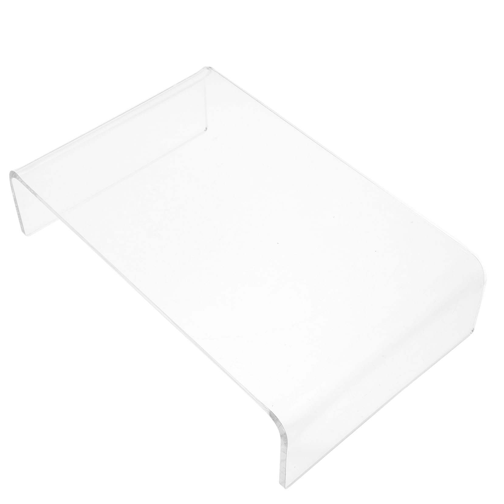 Rehausseur bureau stable et résistant en acrylique transparent pour moniteur d'ordinateur