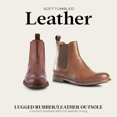 Image of Frye Tyler Chelsea Boots for Men Designed with Flexible Blake Construction and Elasticated Side Panels, Comfort Footbed and Full Leather Lining - 6 inch Shaft Height