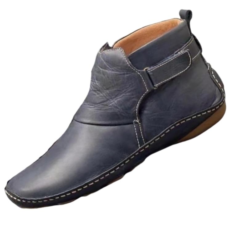 Womens large-size flat short boots for autumn and winter Comfortable and warm Fashionable and versatile Suitable for outdoor