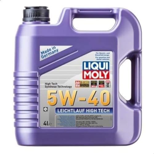 Liqui Moly 5W40 High Tech Engine Oil With Low Vescosity, 4 Litres Buy