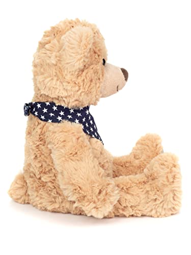 Teddy Hermann 91388 Teddy-Bär Sandfarben 30 cm, Kuscheltier, Plüschtier