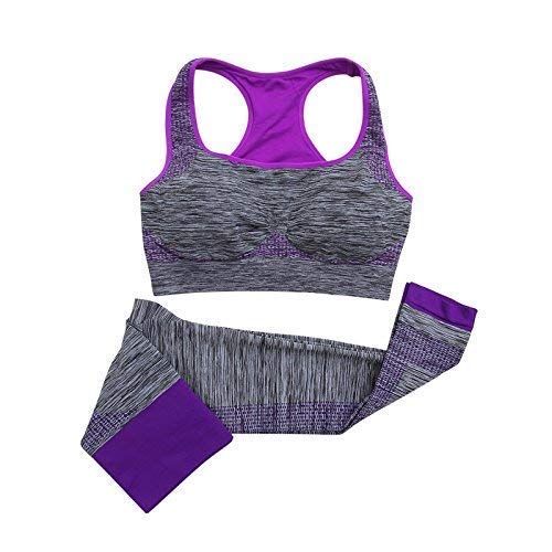 Women Body Suit Sports Bra Yoga Pants Gym Outfits Suits for Women Sports, Stretchable Breathable Cloth Set Exercise Wear for Girl Women - (Multi-Colour, Free Size)-image-41