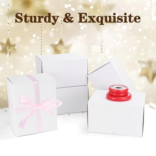 Image of WIFTREY 10x8x6 inches Shipping Boxes White set of 15, 10 x 8 x 6 Corrugated Cardboard Boxes for Packaging Small Business, Moving, Mailing