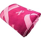 Flags Importer Breast Cancer Pink Ribbon Soft Plush 50x60in Blanket