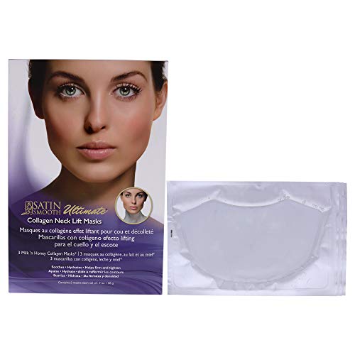Satin Smooth Ultimate Neck Lift Collagen Mask, 3 Count