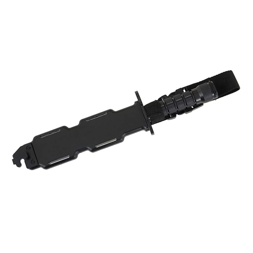 Manichino Bayonet M4 M16 - Coltello tattico in gomma e plastica, colore: Nero