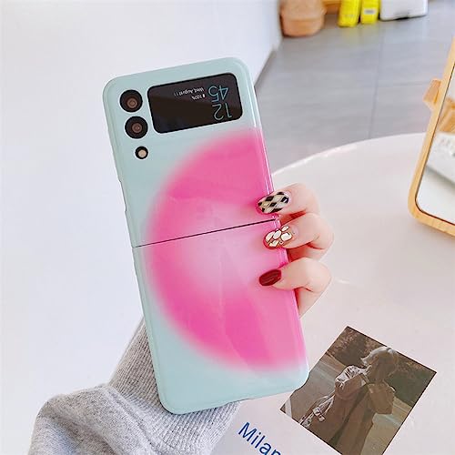 Coque Galaxy Z Flip 4 rigide anti-rayures style artistique dégradé