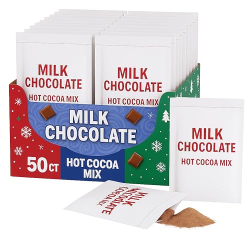 Hot Cocoa Mix With Milk Chocolate, 50 Count Packets, 1.38 Oz Each...
