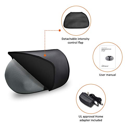 Snailax Shiatsu Neck Back Massager - Kneading Massage Pillow With Heat, Electric Pillow Massager For Shoulders,Cervical, Lower Back Best Gifts For Women/Men/Mom/Dad #TOP5