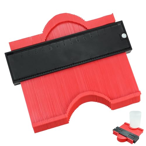 Contour Gauge - Profile Gauge Tool for Precise Measuring Shape Wood Working Marking Duplicator Tile Laminate Floor Tools Gift Idea for Him Xmas Birthday (6 INCH)