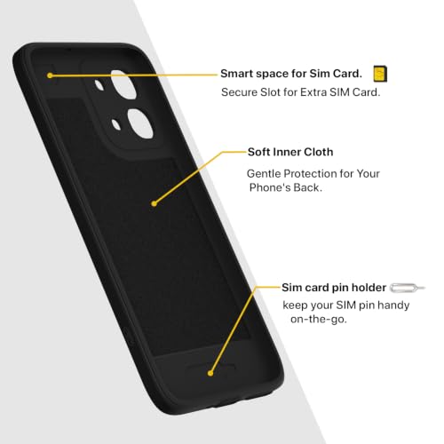 Image of Pikkme Back Cover for Oppo F31 5G / Oppo F33 5G Soft Matte Silicone Mag-Safe Design (Mag-Safe Not Support) Camera Protection | Slim Fit Bumper Cover (Black)