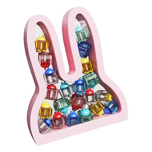 Generico Cajita para recuerdos, contenedor para dientes caídos con etiquetas – Funda para la conservación, registro de crecimiento y recuerdo para casa, escuela y cumpleaños de conejo