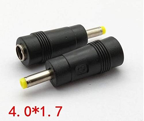 Longdex 12pcs DC Power Adapter 5.5x2.1mm Female Jack to 4.0x1.7mm Male Plug Electrical Socket Outlet for Laptop Interface Power Cable Connector