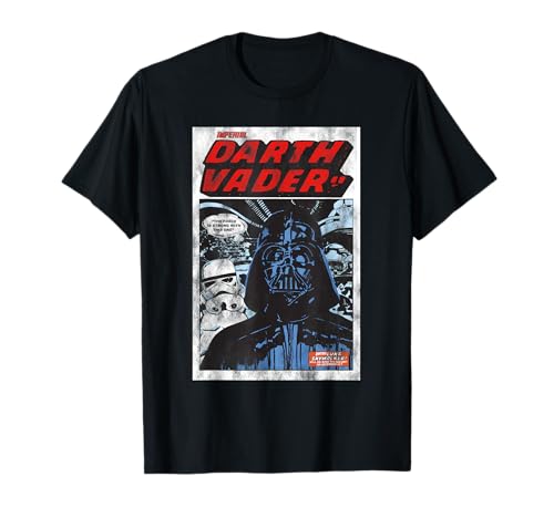T-shirt Star Wars Imperial Darth Vader Comic Cover noir à manches courtes
