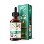 Hemp Well Calm Bird Oil — Relieves Anxiety, Calms and Relaxes Your Bird, Reduces Destructive Behavior, Organically Sourced – 2 Ounces
