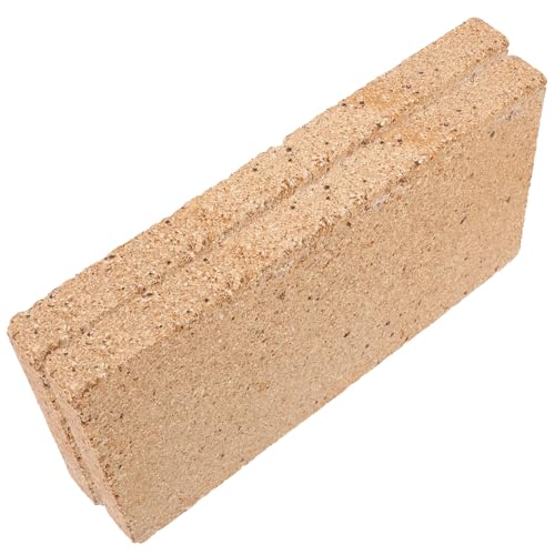 TOYANDONA Ladrillos Refractarios de Arcilla 2 Piezas 230X114X20 MM Resistentes al Calor para Chimenea Horno y Barbacoa Bloque Aislante Ignífugo y Ligero para Soldadura y Cocción