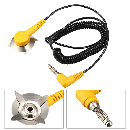 Image of uxcell Mat Grounding Banana Plug ESD Anti Static Cord Ground Strap 1.5M