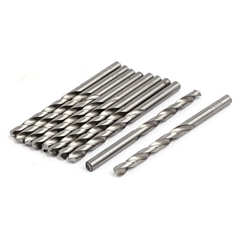 Aexit 5.4mm Dia Tool Holder 85mm Long HSS Straight Round Drill Hole Twist Drill Bit Drilling Tool 10pcs Model:14as261qo30