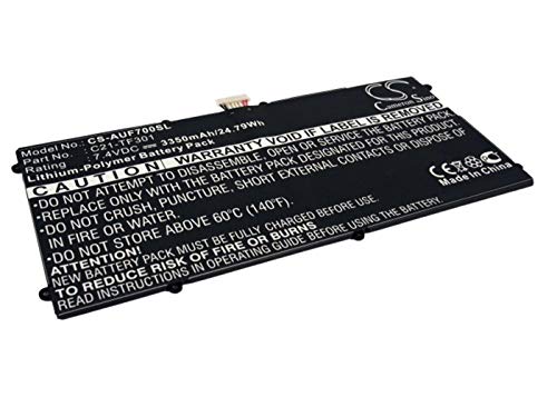 Battery2go - 1 year warranty - 7.4V Battery For Asus TF700T, Transformer PAD TF700, Transformer TF700, EE Pad TF700