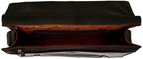 Visconti Buffalo Leather 13 Inch Laptop Case/Messenger Shoulder Bag/Handbag, Brown, One Size #TOP4