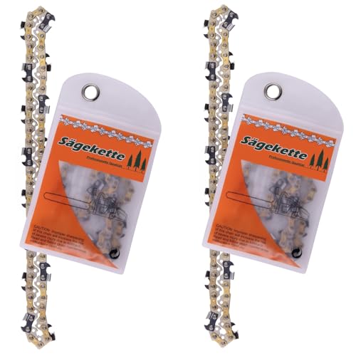 DIY-24H 2x Sägekette Halbmeißel 30cm