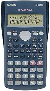 Casio FX-82MS Calculator Scientific/ School Calculator two-line display with 240 Functions, Battery Powered, Colour: Dark Grey
