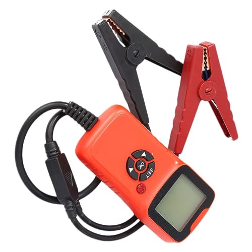 CHICAMPERA 車用バッテリーテスター 蓄電池容量測定 電圧 抵抗チェック 簡単操作 インジケーター付き 逆接続 過電圧保護機能搭載 自動車整備用