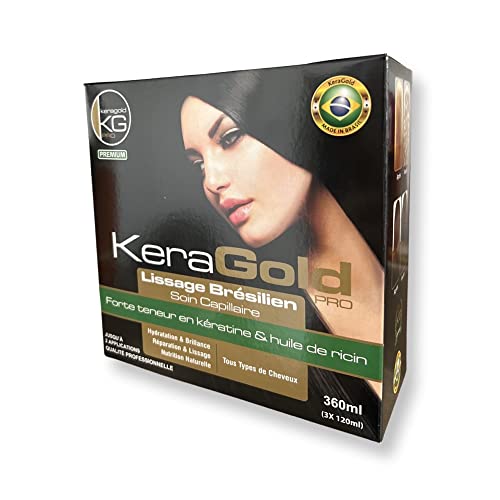 Lissage Brésilien Kéragold Pro 3X120ML